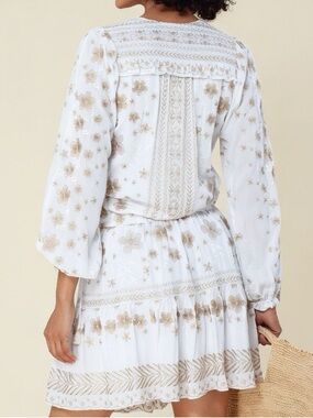 NWT Hale Bob Isaura Embroidered Dress medium